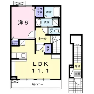 コート鶴田【2階】の間取り
