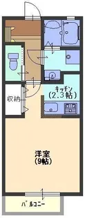 プレジール【206号室号室】の間取り