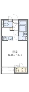 クレイノ宝塚東【105号室】の間取り