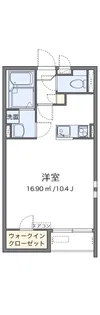 クレイノ宝塚東【201号室】の間取り