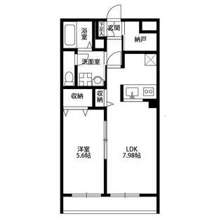 アムールリベルテ鴻池【2階】の間取り