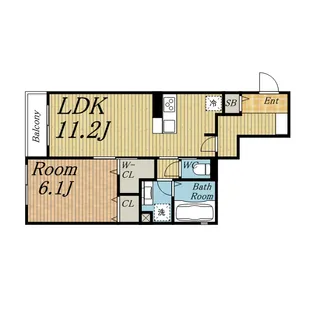 ディー・マルス【2階】の間取り