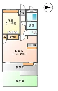 セラヴィ【102号室】の間取り