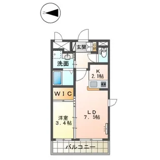 SUNRISE STAR (サンライズスター)【1階】の間取り