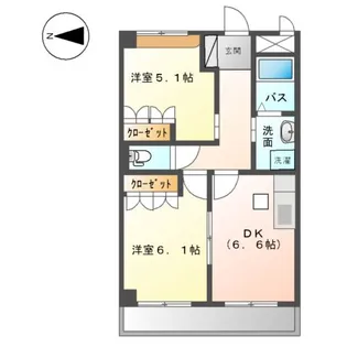 ラークハイム【102号室】の間取り