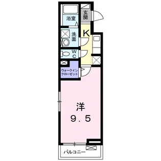 ウェスト ヴィレッジ【3階】の間取り