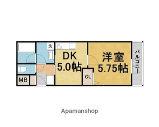 ラポール末広19【203号室】の間取り