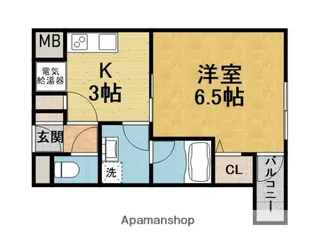 ラポール末広19【402号室】の間取り