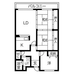 カルム千里山土井【C306号室】の間取り