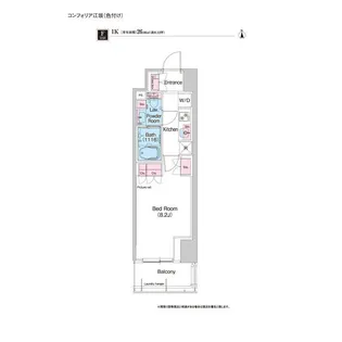コンフォリア江坂【3階】の間取り