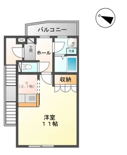 シャルマンコート【2階】の間取り