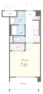 フェアリーメゾン浜【5階】の間取り