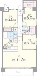 ウエストフィールド【2階】の間取り