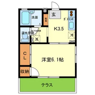 フローラ花屋敷【1階】の間取り