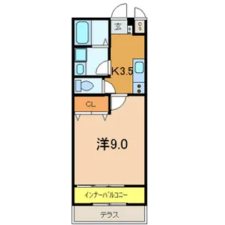 メゾン秋桜【1階】の間取り