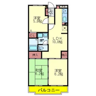 リヴィエール園田【1階】の間取り