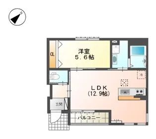 ヴェルジュ【1階】の間取り
