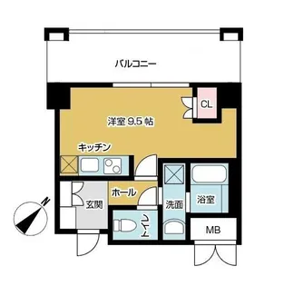 パークナードフィット吹田健都【719号室号室】の間取り