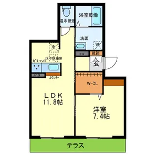 兵庫県伊丹市北本町3丁目【マンション】の間取り