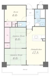 プリムール【1階】の間取り