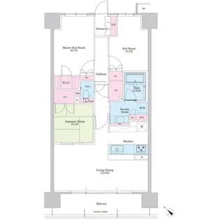 パークナードフィット津雲台【8階】の間取り