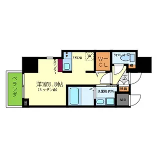 ONLYONE川西藤ノ木【3階】の間取り