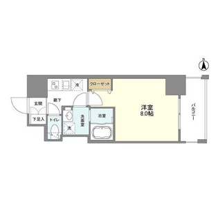 BPRレジデンス江坂【8階】の間取り