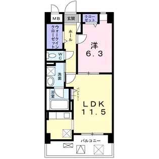 エフ レジデンス【4階】の間取り