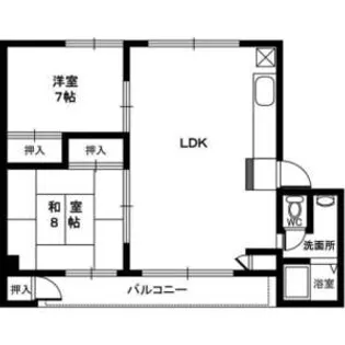 ハートフル車塚【4階】の間取り