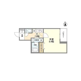 ウェルスクエア池田天神【0305号室】の間取り