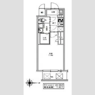 SーRESIDENCE江坂ALEGRIA【6階】の間取り