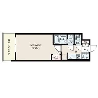 SーRESIDENCE江坂EMINENCE【5階】の間取り