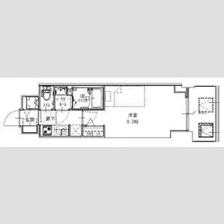 SーRESIDENCE江坂LIBLE【11階】の間取り