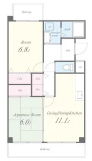 ベリオ豊島野【2階】の間取り