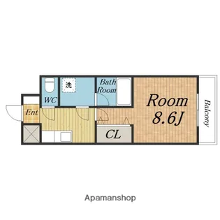 スプランディッドⅠ【1004号室】の間取り