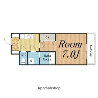 スプランディッドⅡ【807号室】の間取り