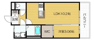ORACION吹田【702号室号室】の間取り