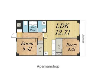 グリュックメゾンF豊中ⅩⅤ【903.号室】の間取り