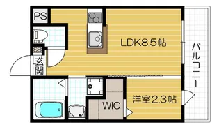 リアコート豊中岡町Ⅱ【303号室号室】の間取り