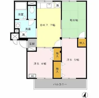 アルス・シンコー【3階】の間取り