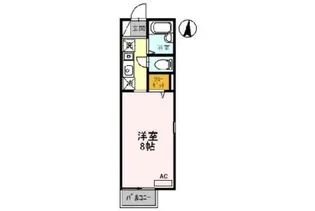 ソレーユ箕面【203号室】の間取り