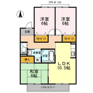 ルミエール B棟【2階】の間取り