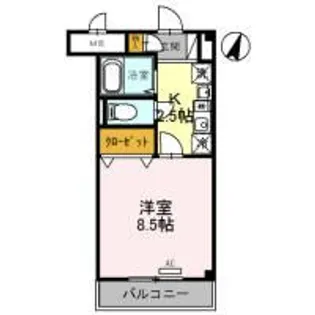ツインステージ南花屋敷【1階】の間取り