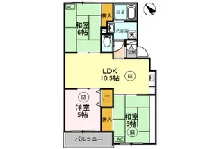 メゾン鈴原【1階】の間取り