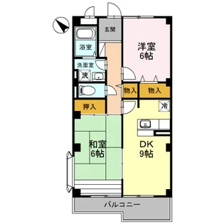 ヴァンベール東【106号室】の間取り