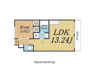 大阪府大阪市淀川区十八条2丁目【マンション】の間取り