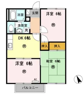 メゾン土谷 C【1階】の間取り