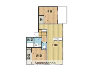 大阪府豊中市若竹町1丁目【アパート】の間取り