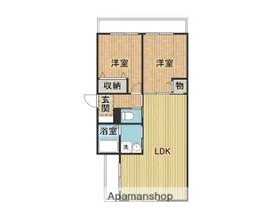 大阪府豊中市若竹町1丁目【アパート】の間取り