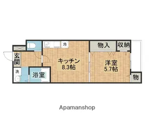 大阪府豊中市庄内西町2丁目【アパート】の間取り
